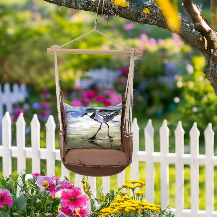 Swing Set 4 piece - Chocolate Solid w/ Sandpiper <br>(Item # chsw402-sp)