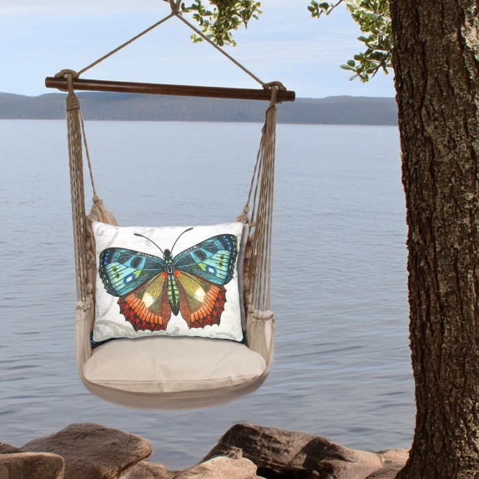 Swing Set 4 piece - Latte Solid w/ Butterfly M2 <br>(Item # ltsn302-sp)