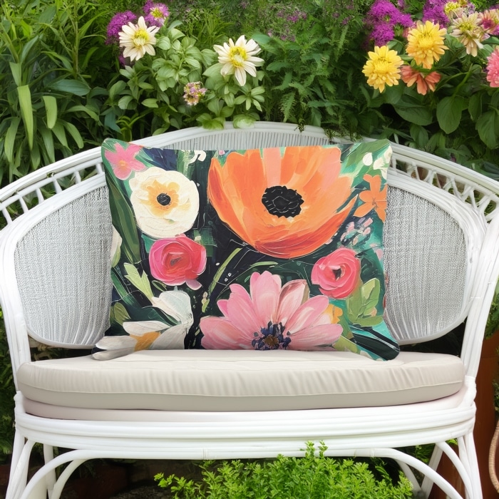 Outdoor Pillow Spring Fling 19x24 <br>(Item # pph-ar2501)