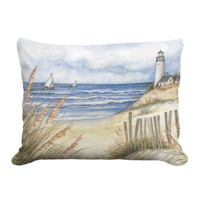 Outdoor Pillow Beach and Lighthouse 19x24 <br>(Item # pph-sw2511) - Image 2