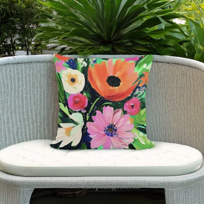 Outdoor Pillow Spring Fling 18x18 <br>(Item # ppl-ar2501)