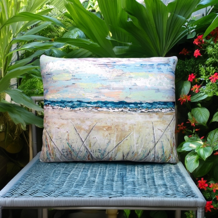 Outdoor Pillow Coastal Landscape 2 13x18 <br>(Item # ppw-ls202)