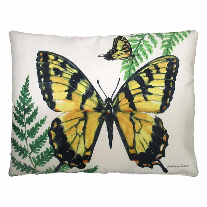Outdoor Pillow Beautiful Butterfly 19x24 <br>(Item # sr402hp) - Image 2