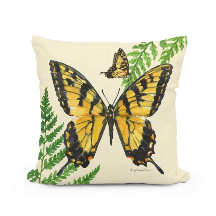 Outdoor Pillow Beautiful Butterfly 18x18 <br>(Item # sr402lcs) - Image 2
