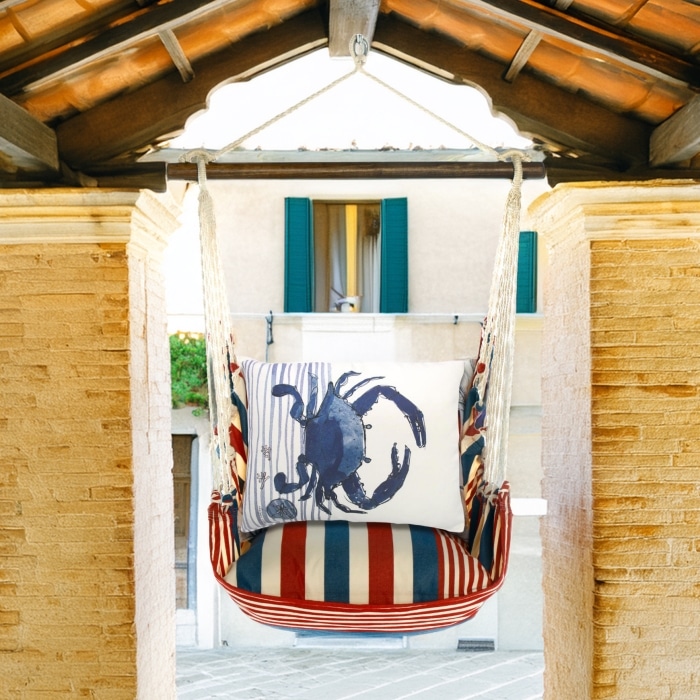 Swing Set 4 piece - Stars & Stripes w/ Crab <br>(Item # Blue) <br>(Item # ssrr915-sp)
