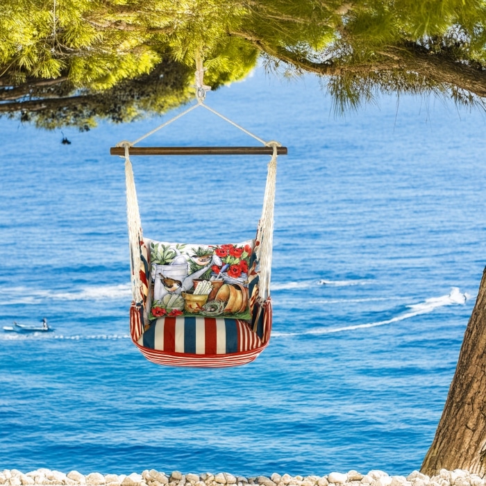 Swing Set 4 piece - Stars & Stripes w/ Watering Can & Flower Pots <br>(Item # sssw468-sp)