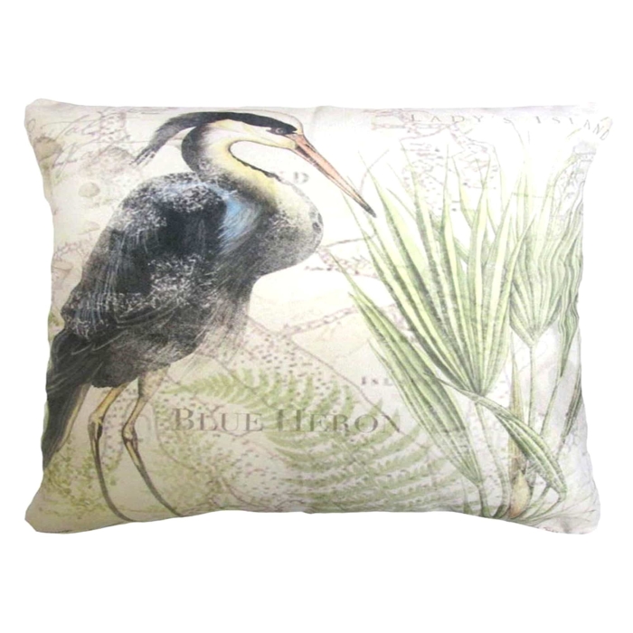 Outdoor Pillow Great Heron 1 19x24 <br>(Item # sw603hp) - Image 2