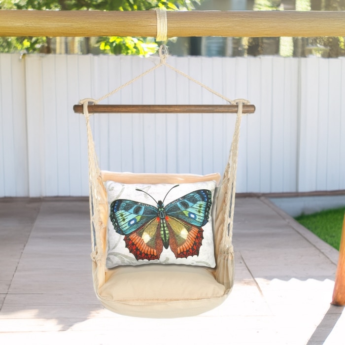 Swing Set 4 piece - Magnolia Stripe w/ Butterfly M2 <br>(Item # sws-ms-sn302)