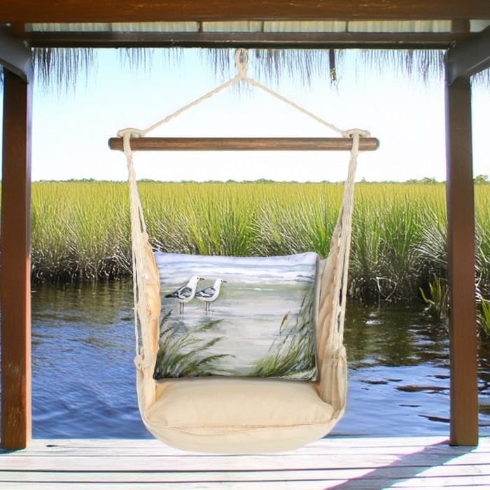 Swing Set 4 piece - Magnolia Stripe w/ Seagulls <br>(Item # sws-ms-sw463)