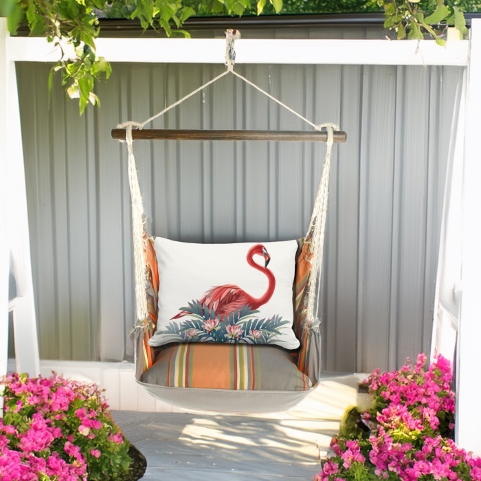 Swing Set 4 piece - Serene Sunset w/ Vivid Flamingo Pink <br>(Item # sws-sun-gd2501)