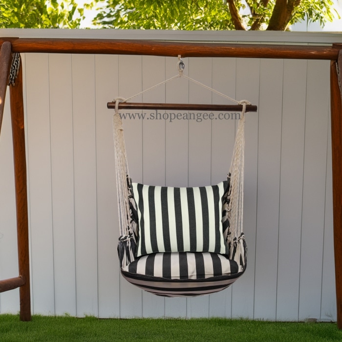 Swing Set 4 piece - True Black Stripe w/ True Black Stripe <br>(Item # tb258-sp)
