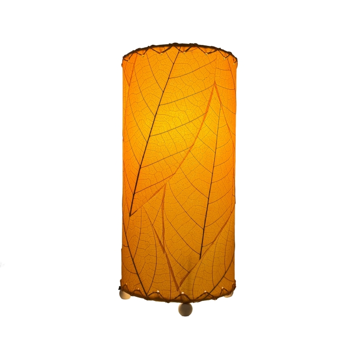 12 Inch Cocoa Leaf Cylinder Table Lamp Orange<br>(Item #380 t o) - Image 4