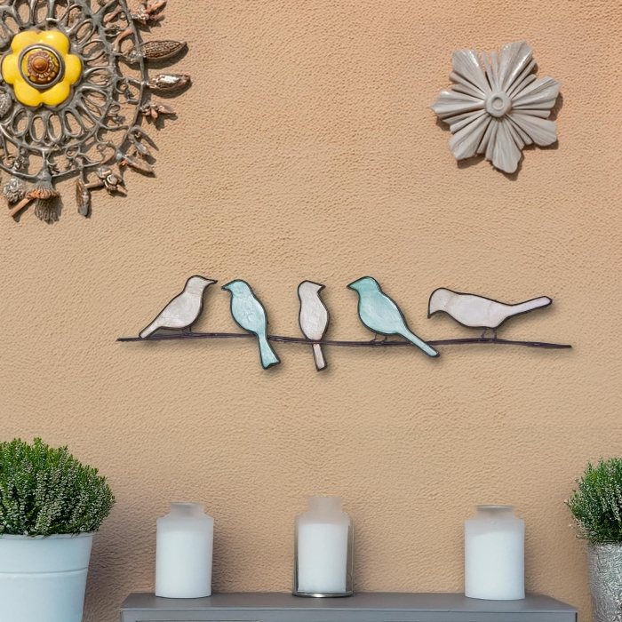 Birds On A Wire Green <br>(Item # m7005 g)