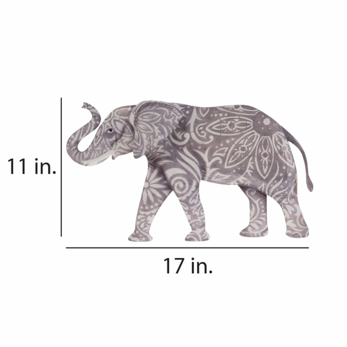 Elephant Wall Decor Gray <br>(Item # m7050 gr) - Image 3